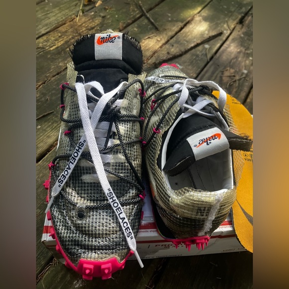 👟 NIKE x OFF-WHITE Racer “Fuchsia” 🌸🔥 Running Shoe 🚀 - Picture 4 of 8